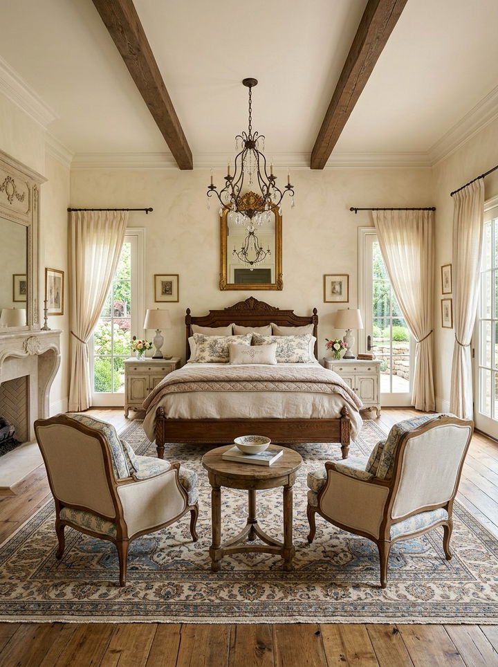 French country master suite - 30 French country bedroom ideas