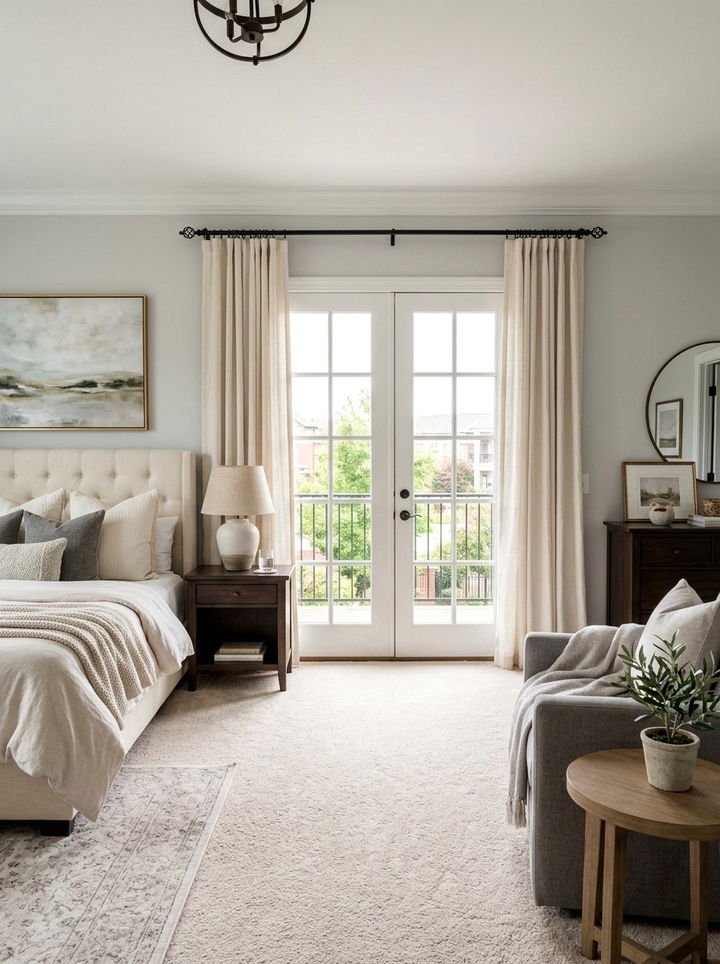 French door curtains - 30 bedroom door curtains