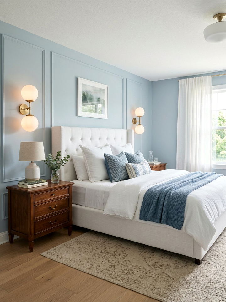 Frosted Glass Globe Sconces - 30 bedroom sconce ideas