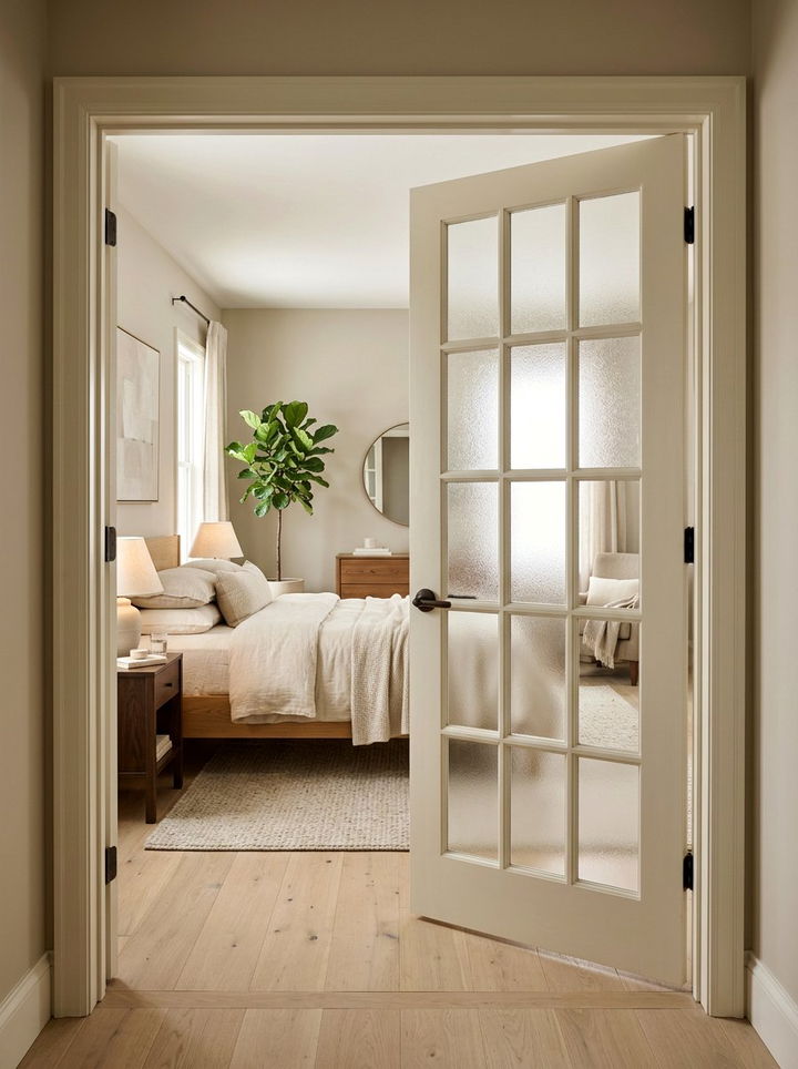 Frosted Glass Interior Door - 30 bedroom barn doors