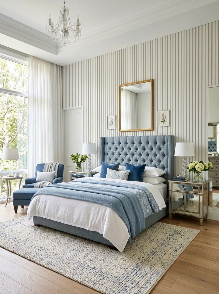 Full Height Batten - 30 bedroom molding ideas