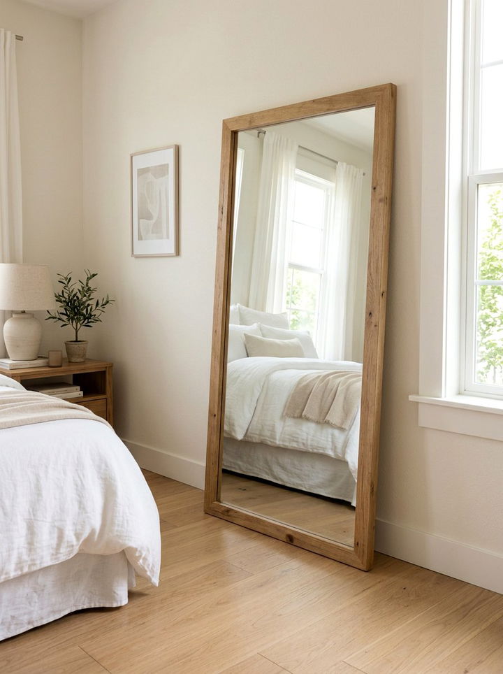 Full Length Floor Mirror - 30 Korean bedroom ideas