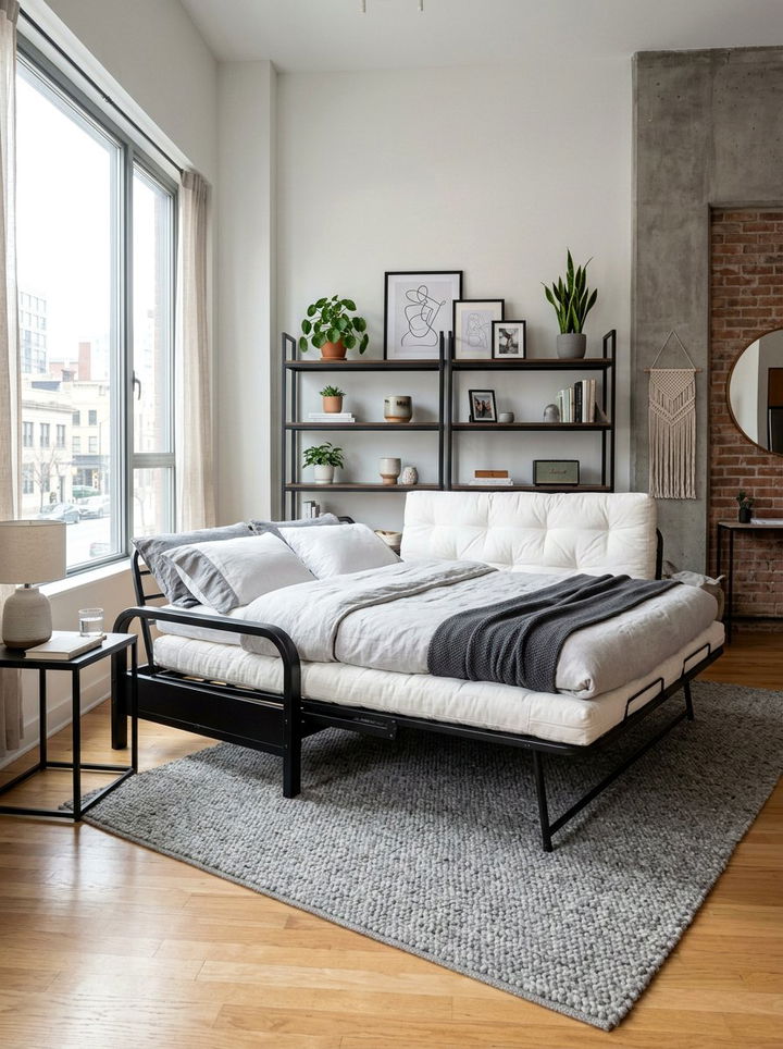 Full Size Metal Futon - 30 bedroom futon ideas