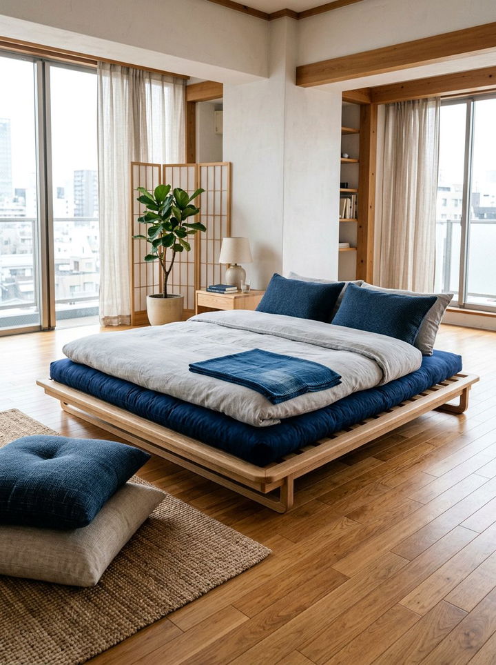 Futon mattress frame - 30 bedroom convertible furniture ideas