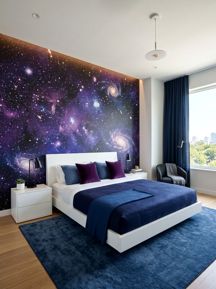 Galaxy Wallpaper - 30 space themed bedroom ideas