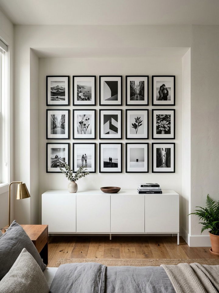 Gallery Wall Alcove - 30 bedroom alcove ideas