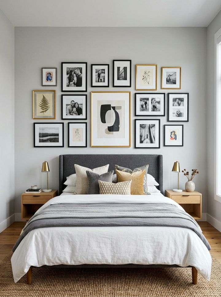 Gallery Wall Layouts - 30 bedroom makeover ideas