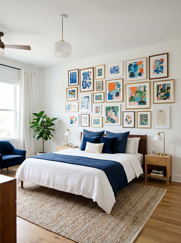 Gallery Wall - 30 bedroom conversation starter ideas