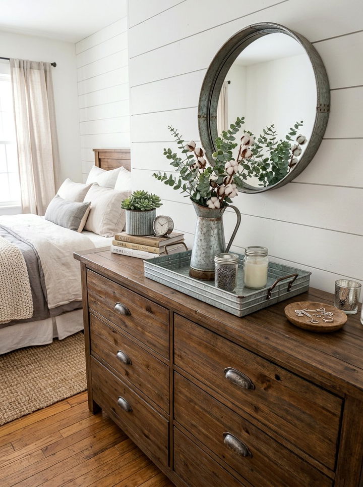 Galvanized Metal Decor - 30 fixer upper bedroom ideas