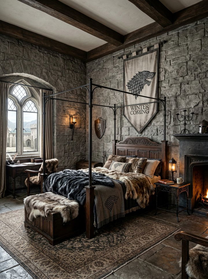 Game Of Thrones Bedroom - 30 geek bedroom ideas
