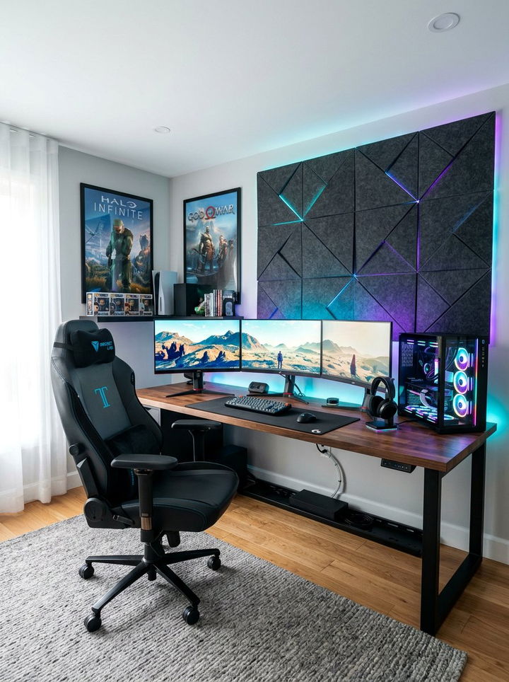 Gaming setup - 30 nerd bedroom ideas