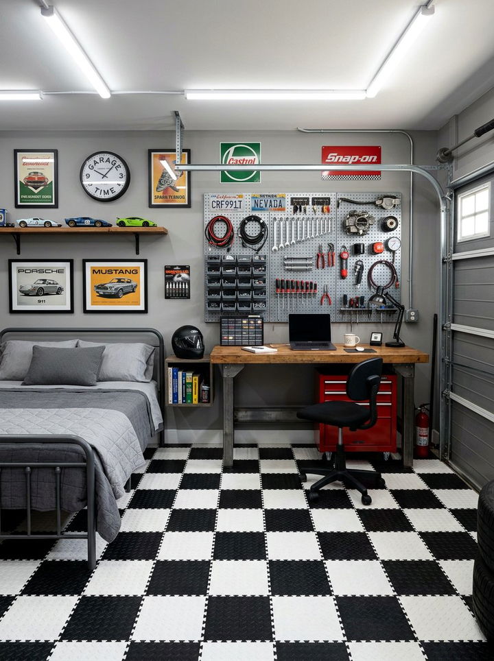 Garage Style Bedroom - 30 race car bedroom ideas