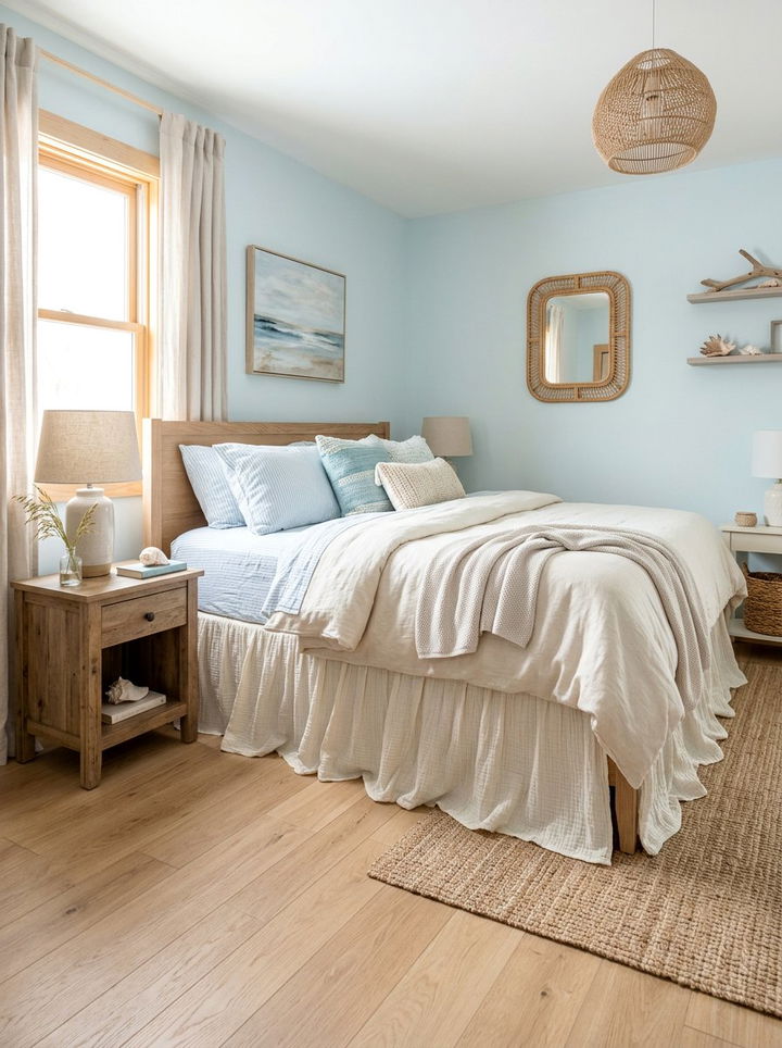 Gauze Bed Skirt - 30 bedroom bed skirts