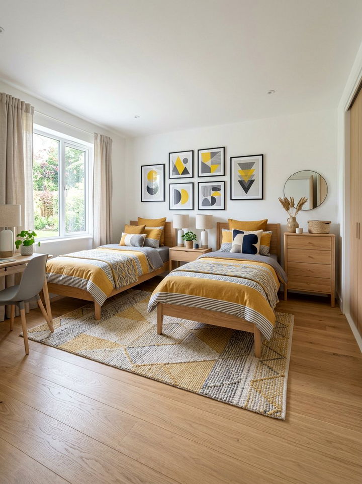 Gender Neutral Shared Bedroom - 30 multi-kid bedroom ideas