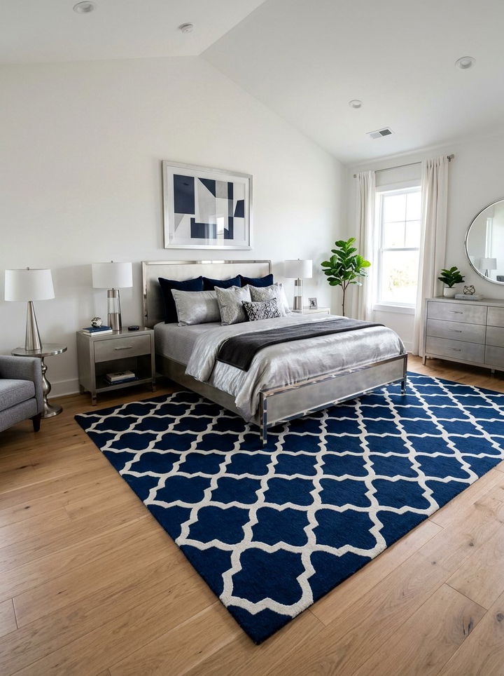 Geometric Area Rug Bedroom - 30 Hollywood bedroom ideas