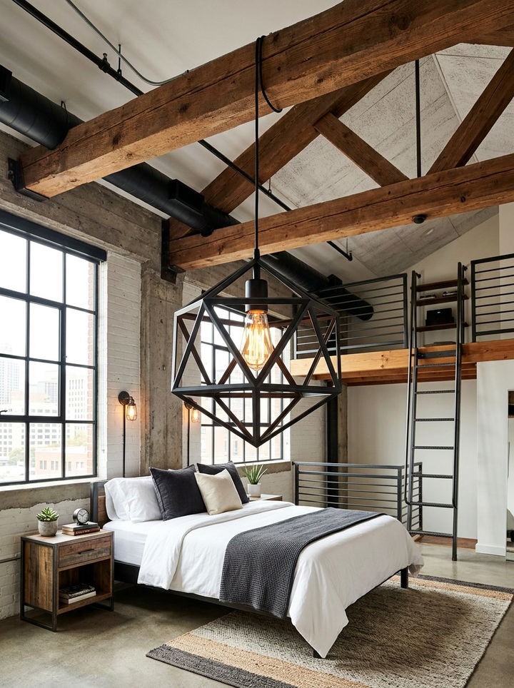 Geometric Cage Lamp - 30 bedroom lamps