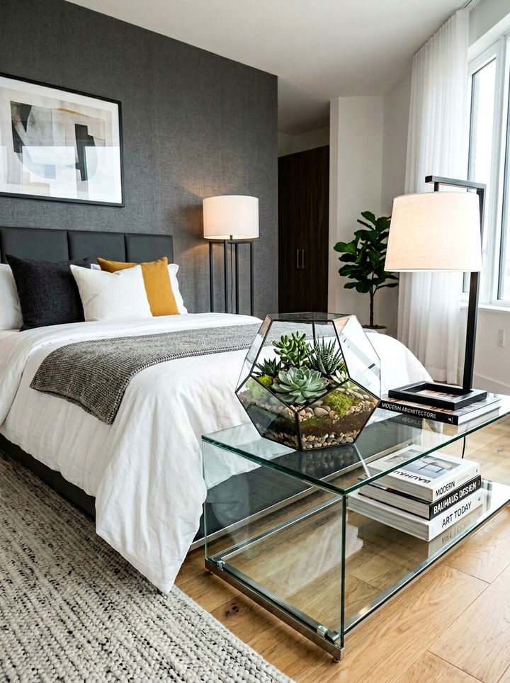 Geometric Glass Terrarium - 30 bedroom terrariums