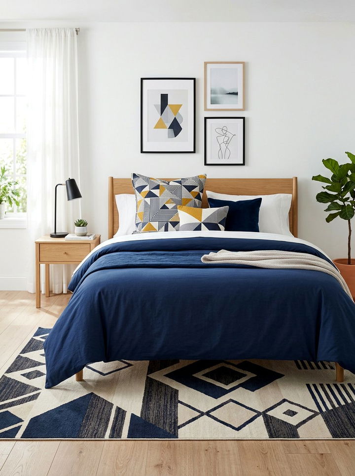 Geometric Pattern Euro Sham - 30 bedroom euro shams