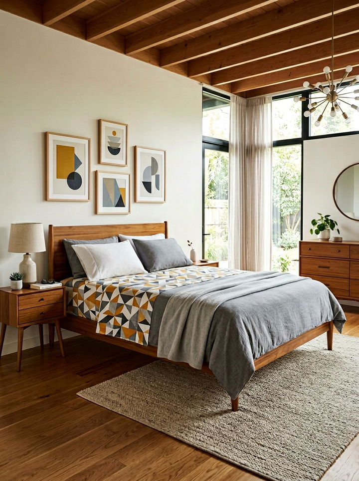 Geometric Pattern Flat Sheet - 30 bedroom flat sheets