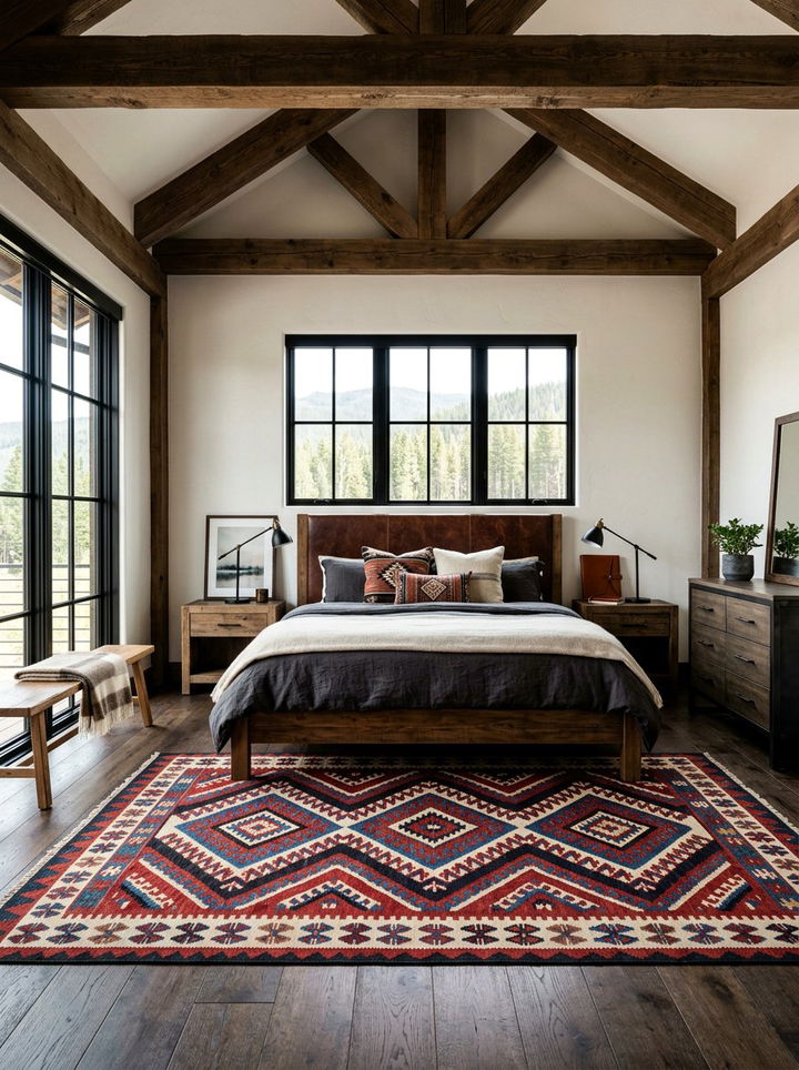 Geometric Persian rug bedroom - 30 bedroom Persian rugs