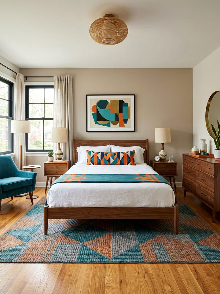 Geometric Print Lumbar Pillow - 30 bedroom lumbar pillows