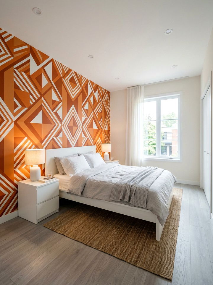 30 Vibrant Orange and White Bedroom Ideas for a Fresh Look