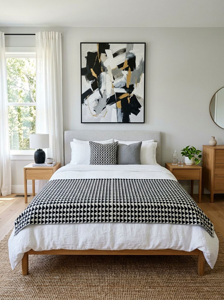 Geometric pattern cotton blanket - 30 bedroom cotton blankets