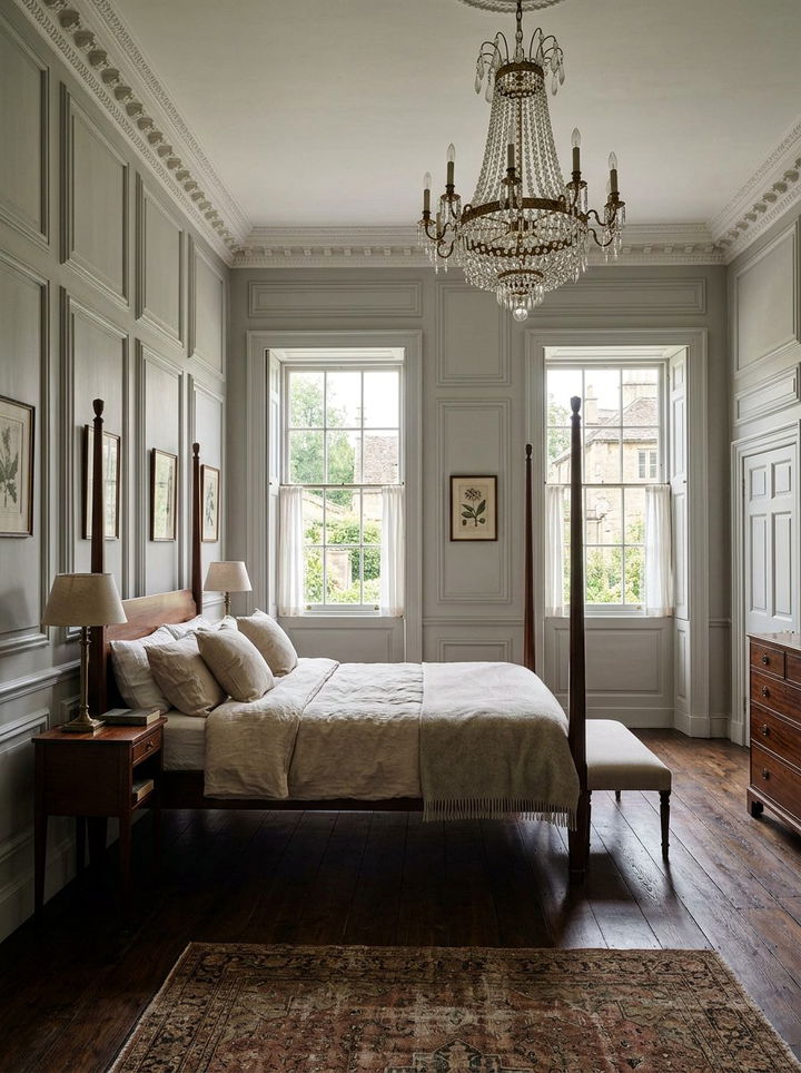 Georgian bedroom paneling - 30 Georgian bedroom ideas