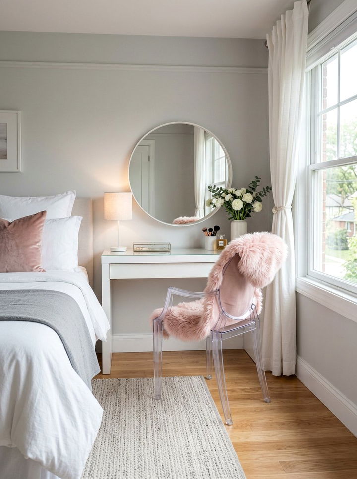 Ghost Chair - 30 bedroom seating ideas