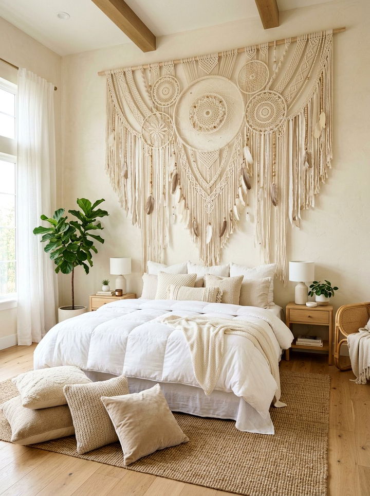 Giant Bed Headboard Dreamcatcher - 30 bedroom dreamcatchers