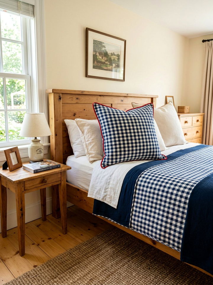 Gingham Check Euro Sham - 30 bedroom euro shams