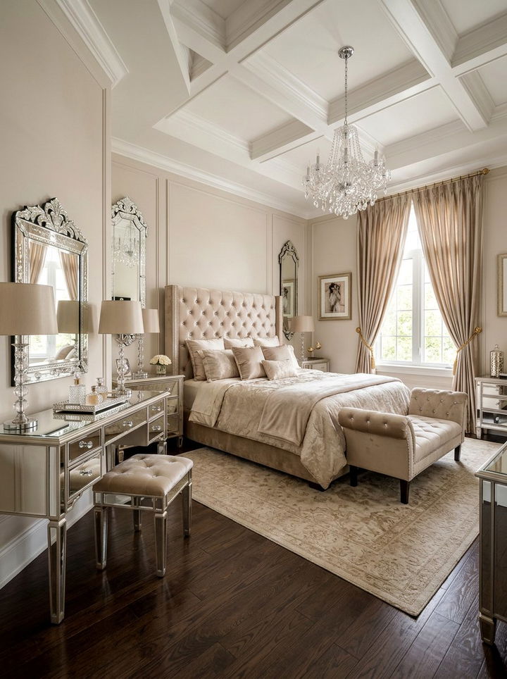 Glam Beige Bedroom Decor - 30 contemporary beige bedroom ideas