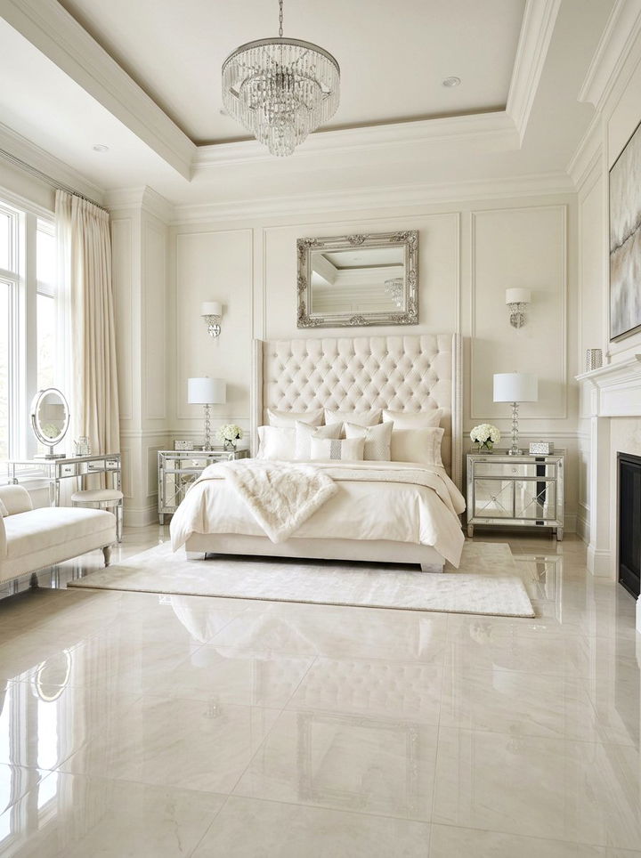 Glam Ivory Bedroom - 30 ivory bedroom ideas