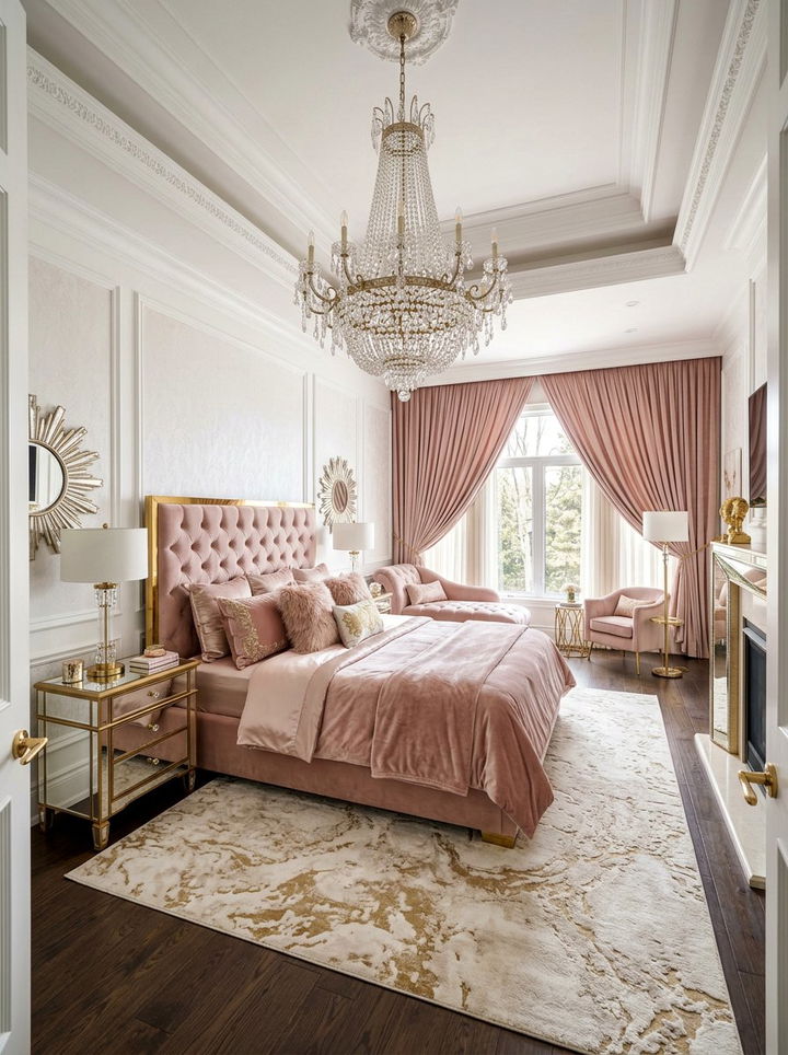 Glam Master Bedroom - 30 bedroom decoration ideas