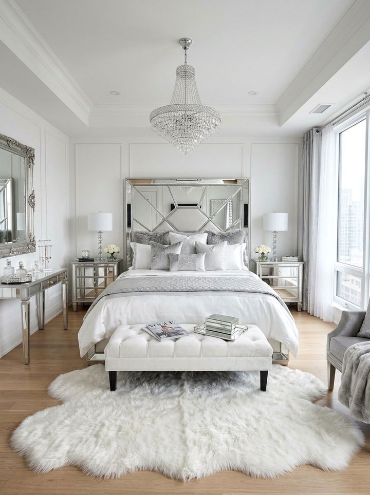 Glam Square Bedroom - 30 square bedroom ideas