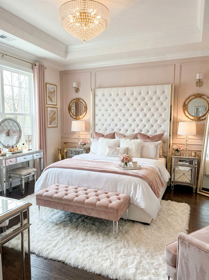 30 Blush and White Bedroom Ideas for a Soft, Romantic Glow