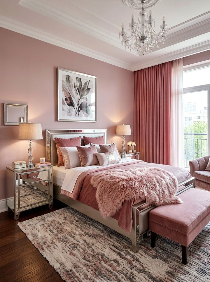 Glamorous Dusty Rose Bedroom - 30 dusty rose bedroom ideas