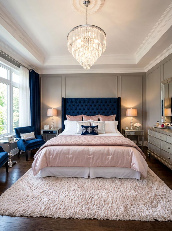 Glamorous Velvet Bedroom - 30 bedroom styling ideas