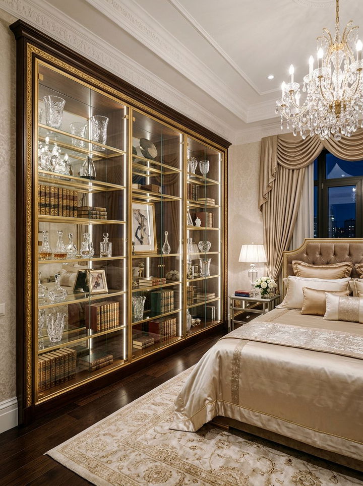 Glass Backed Bookshelf - 30 bedroom bookshelf dividers