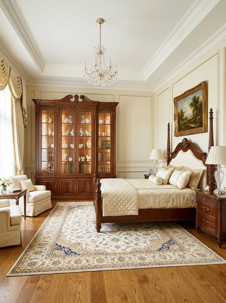 Glass Door Cabinet - 30 bedroom collection display ideas