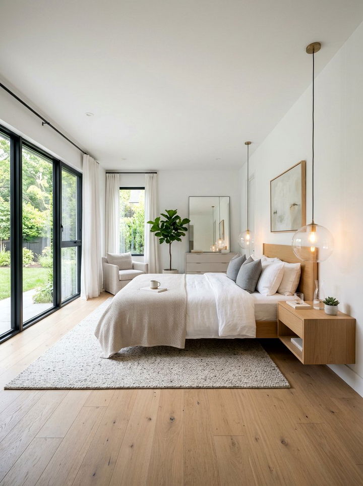 Glass Globe Bedroom Light - 30 bedroom pendant lighting ideas