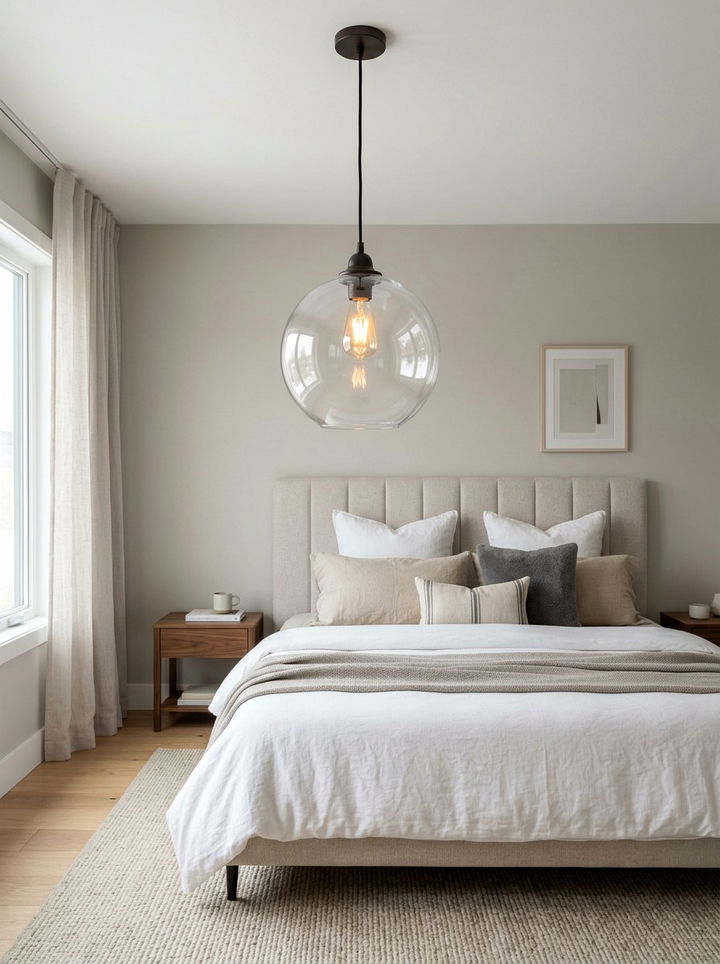 Glass Globe Pendant Light - 30 bedroom globes