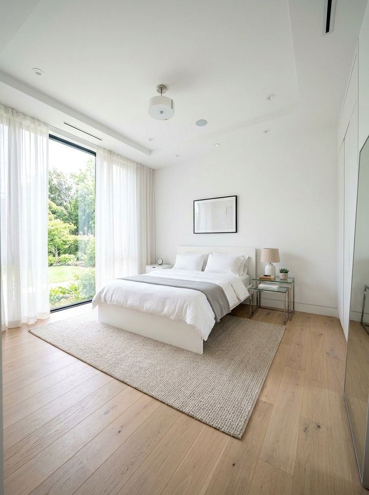 Glass Minimalist Nesting Table - 30 bedroom nesting tables