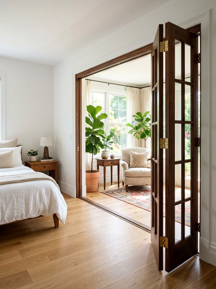 Glass Pane Bifold Door - 30 bedroom bifold doors