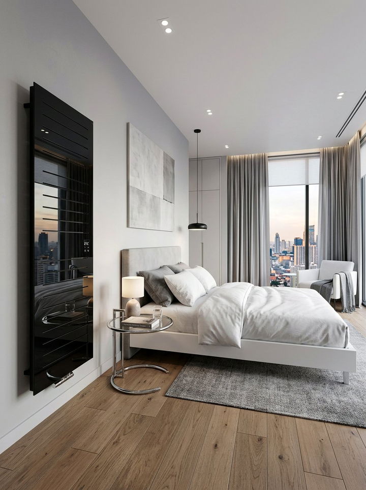 Glass Panel Wall Radiator - 30 bedroom radiators