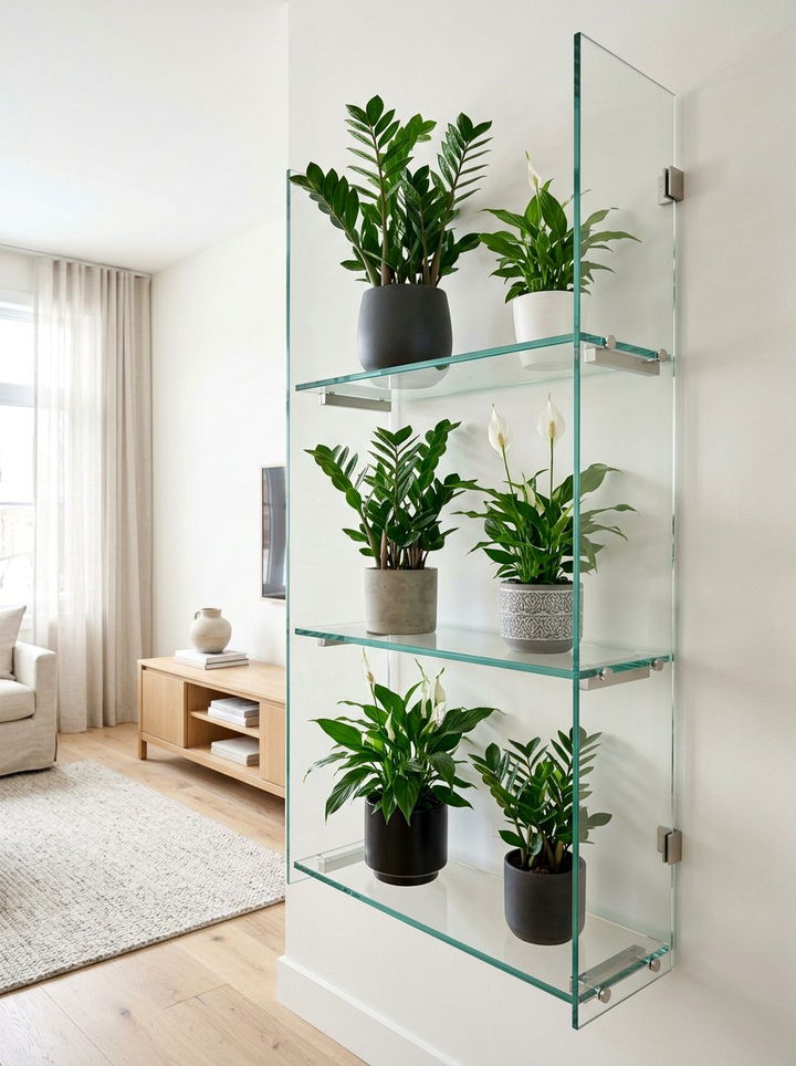 Glass Shelf For Low Light Plants - 30 bedroom plant shelves