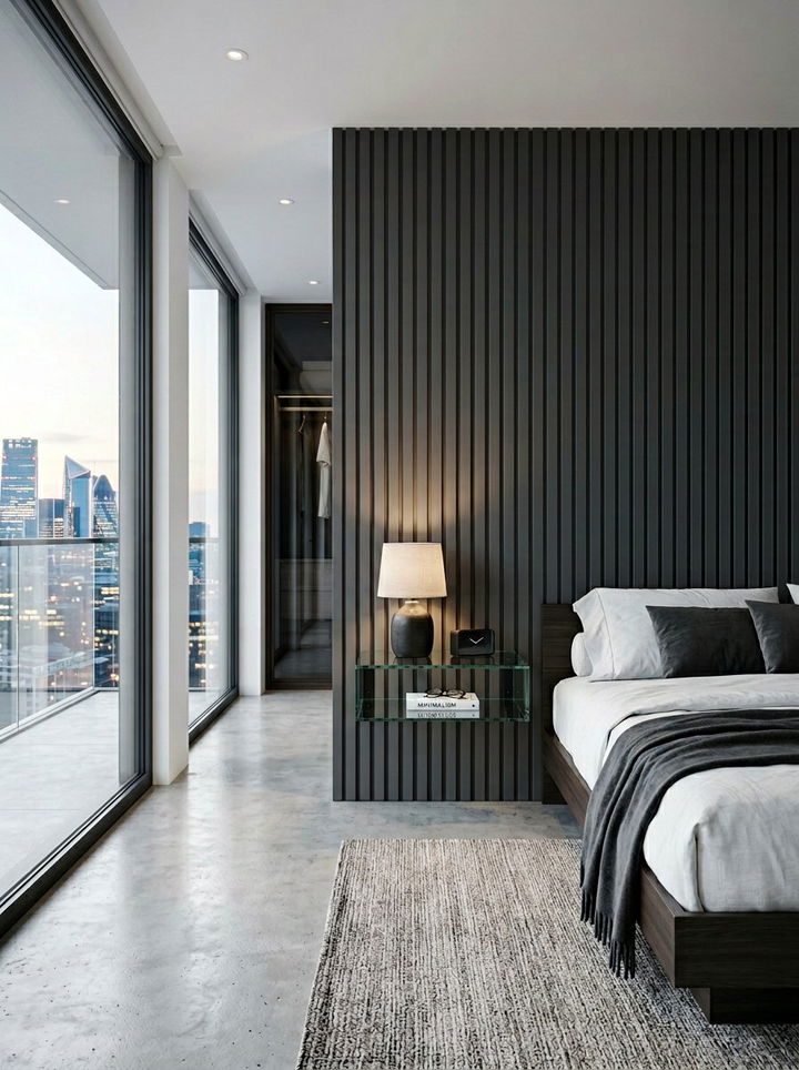 Glass Top Floating Nightstand - 30 bedroom wall mounted nightstands