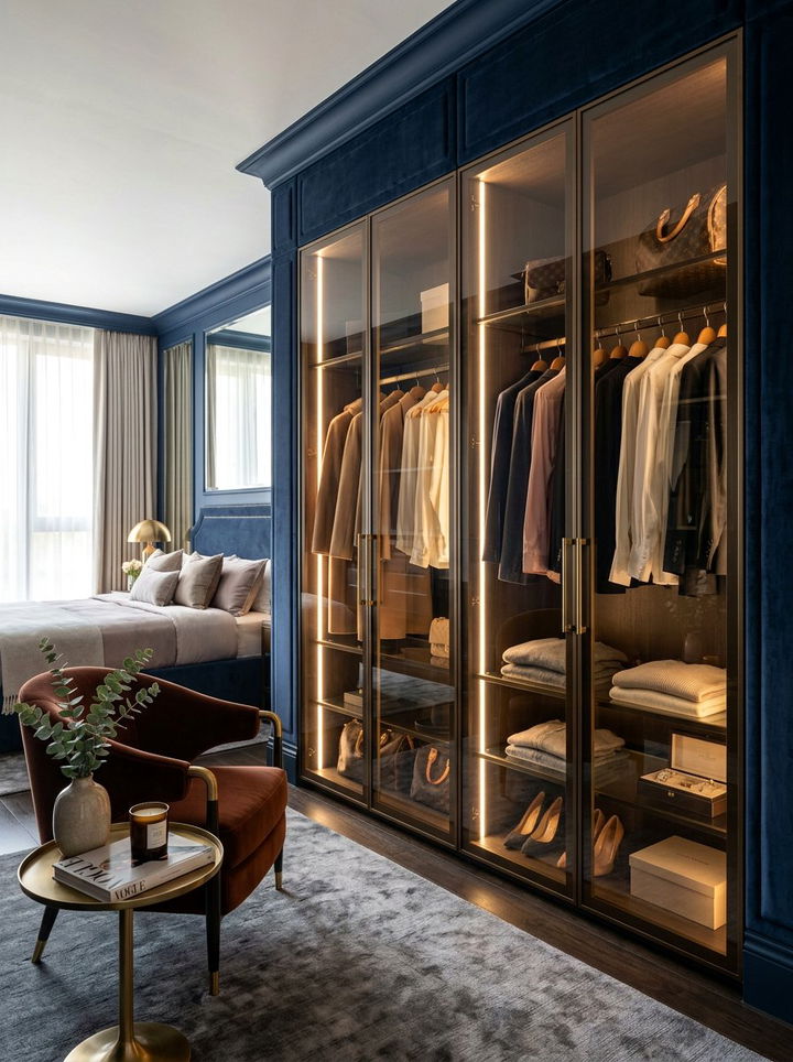 Glass Wardrobe - 30 bedroom wardrobes