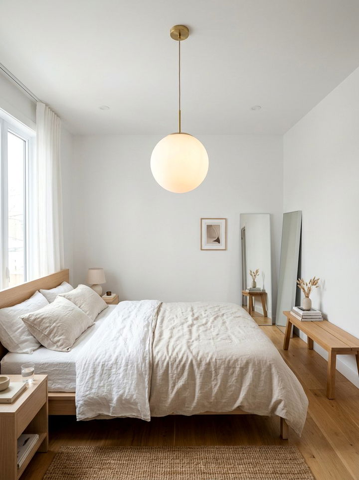 Globe Pendant Light - 30 bedroom lighting design