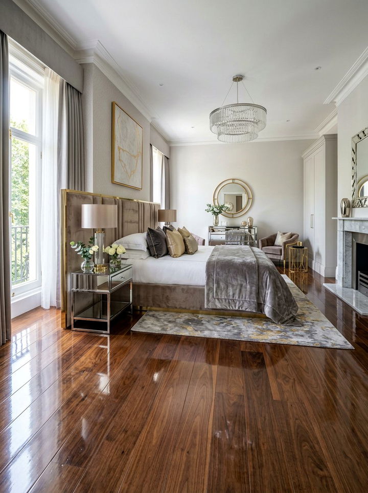 Glossy Finish Floor - 30 bedroom hardwood floors